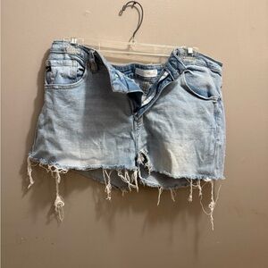 KanCan Light Blue Distressed Jean Shorts